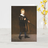 Jongen met een zwaard (Edouard Manet) Kaart (Gele Bloem)
