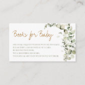 Jongen met Eucalyptus Boho-minimalistische boeken  Informatiekaartje (Voorkant)