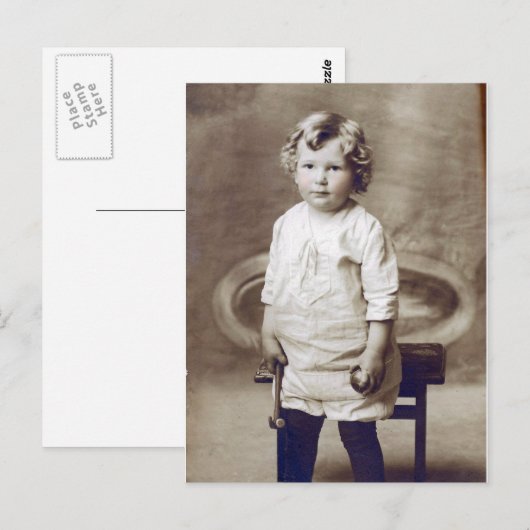  jongen met Hammer Briefkaart (Voorkant / Achterkant)