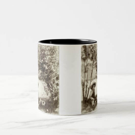  jongen met hond op Rest Ceramic Mok (Center)