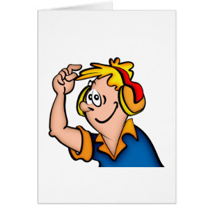 Jongen met hoofdtelefoon