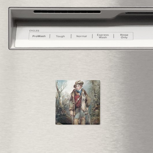 Jongen met konijnen magneet (Insitu (Vaatwasser))