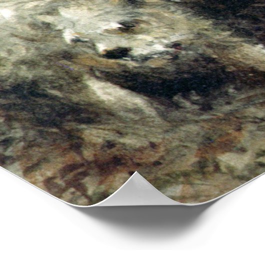 Jongen met konijnen poster (Hoek)