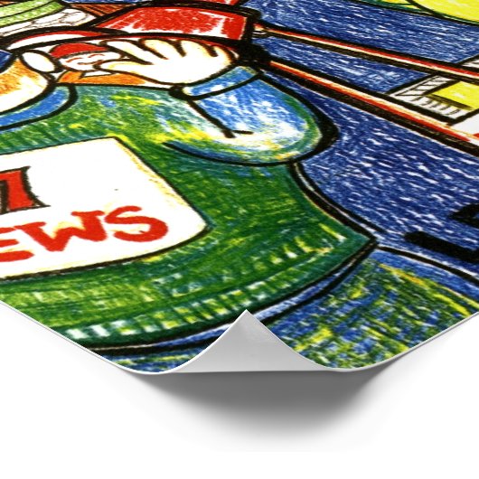 Jongen met krab poster (Hoek)