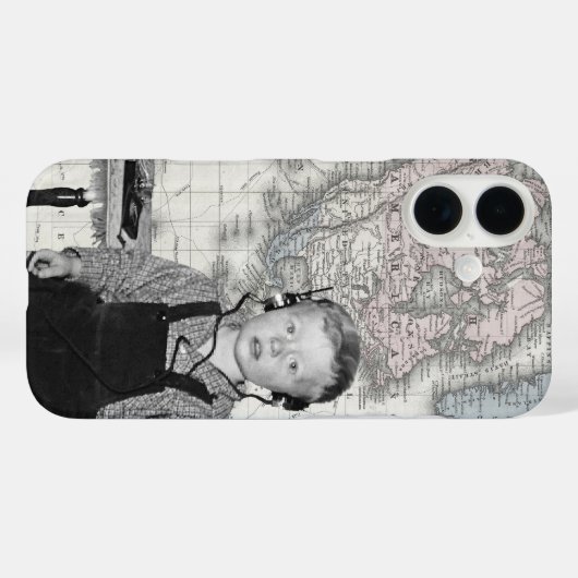 Jongen Met Kristalradio Set Map Case-Mate iPhone Case (Achterkant (horizontaal))