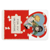 jongen met meisje Valentijn Flexibele magneet (Horizontaal)