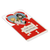 jongen met meisje Valentijn Flexibele magneet (Rechterzijde)