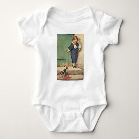 Jongen met Puppy Dog Romper (Voorkant)