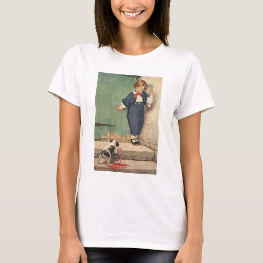 Jongen met Puppy Dog T-shirt (Voorkant)