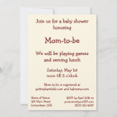  jongen met rode ballonnen, Baby shower voor kinde Kaart (Achterkant)