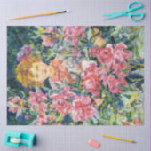 Jongen met rode pioenbloemen (door Robert Reid) Tissuepapier (Craft)