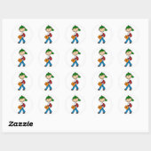 Jongen met Rugzak Stickers Sticker (Vel)
