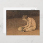 Jongen met schedel (door Magnus Enckell) Briefkaart (Voorkant / Achterkant)