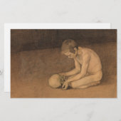Jongen met schedel (door Magnus Enckell) Briefpapier (Voorkant / Achterkant)