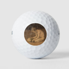 Jongen met schedel (door Magnus Enckell) Golfballen