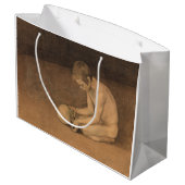 Jongen met schedel (door Magnus Enckell) Groot Cadeauzakje (Achterkant Gekanteld)