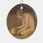 Jongen met schedel (door Magnus Enckell) Keramisch Ornament (Links)