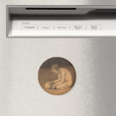 Jongen met schedel (door Magnus Enckell) Magneet (Insitu (Vaatwasser))