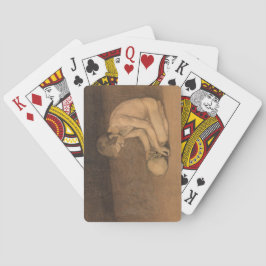 Jongen met schedel (door Magnus Enckell) Pokerkaarten