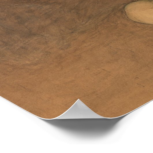 Jongen met schedel (door Magnus Enckell) Poster (Hoek)