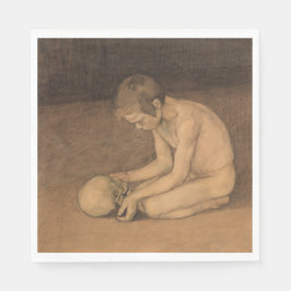 Jongen met schedel (door Magnus Enckell) Servet