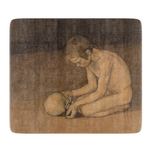 Jongen met schedel (door Magnus Enckell) Snijplank (Voorkant)
