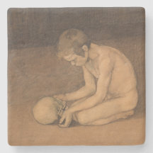 Jongen met schedel (door Magnus Enckell)