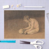 Jongen met schedel (door Magnus Enckell) Tissuepapier (Craft)
