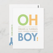 Jongen met schokdempers briefkaart (Voorkant / Achterkant)