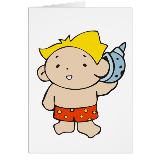 Jongen met Seashell (Voorkant)