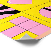 Jongen Met Telescoop Pop Art Poster (Hoek)