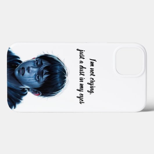Jongen met tranen iPhone hoesje (Achterkant (horizontaal))