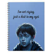 Jongen met tranen notitieboek (Voorkant)