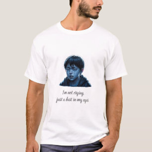 Jongen met tranen t-shirt