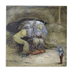 “Jongen met trol” van John Bauer Tegeltje