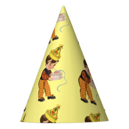  Jongen met Verjaardagstaart Pet Retro Feesthoedjes