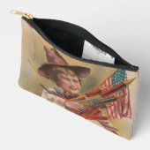 Jongen met Vuurwerk, Amerikaanse Vlag, Patriottisc Etui (Open)
