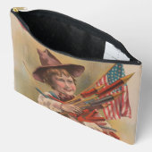 Jongen met Vuurwerk, Amerikaanse Vlag, Patriottisc Etui (Open)