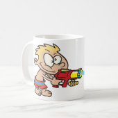Jongen met Water Pistool Summer Fun Koffiemok (Voorkant links)