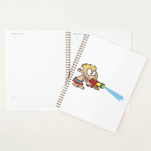 Jongen met Water Pistool Summer Fun Planner (Display)