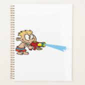 Jongen met Water Pistool Summer Fun Planner (Voorkant)