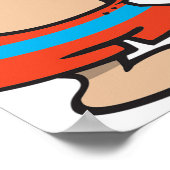 Jongen met Water Pistool Summer Fun Poster (Hoek)