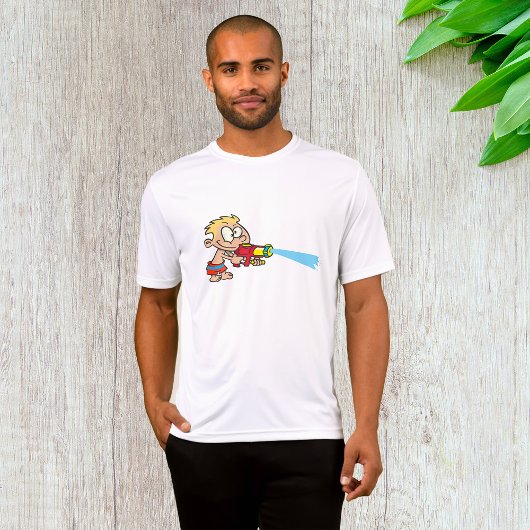 Jongen met Water Pistool Summer Fun T-shirt