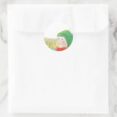 Jongen met wilde primroses ronde sticker (Tas)