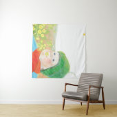 Jongen met wilde primroses wandkleed (In Situ (horizontaal))