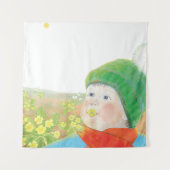 Jongen met wilde primroses wandkleed (Voorkant)