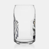 Jongen met witte tijger blikvorm glas (Links)