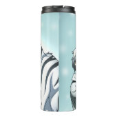 Jongen met witte tijger thermosbeker (Achterkant)