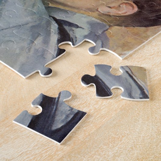  jongen met zijn blauwe lintje winnetje legpuzzel (Zijkant)