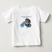 Jongen met zonnebril en motor T-shirt (Voorkant)